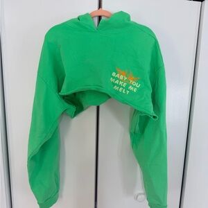 Boys lie Cropped Hoodie